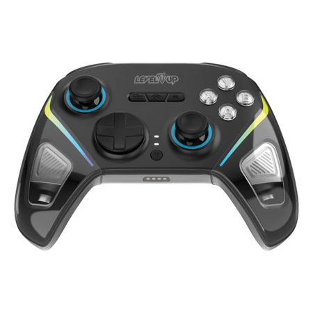 Joystick Gamer Level Up ORUS 3 en 1 Pc Dongle Dock de carga - Negro
