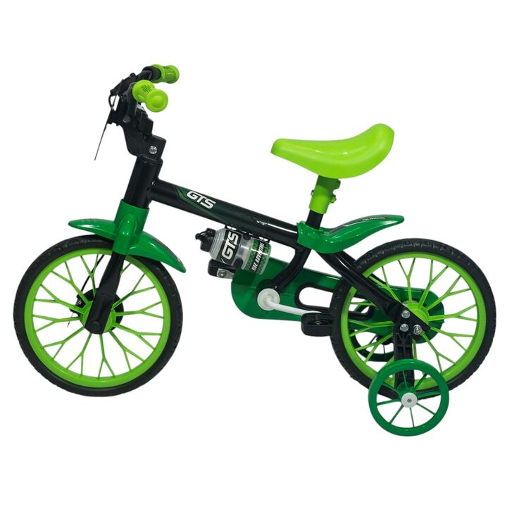 Bicicleta rodado 12 GTS con cantimplora verde - Vista 3