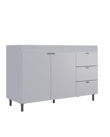BAJO MESADA ORLANDI 4028 1.20 3C BLANCO