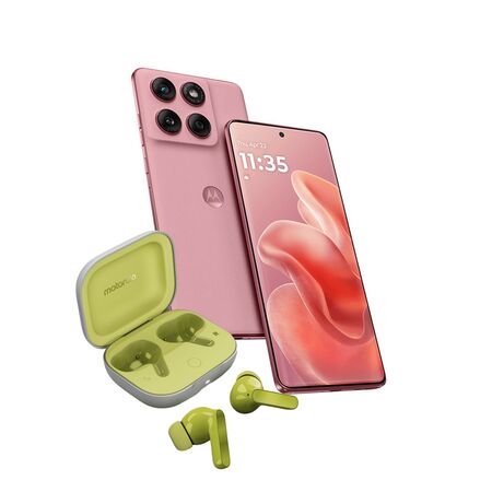 Combo Moto Edge 60 Fusion 8+256GB Rojo + Moto Buds Guitar Green Banana