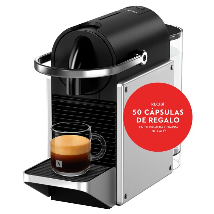 Cafetera Nespresso Pixie Silver D62-AR-SI-NE-IMPO - Vista 1