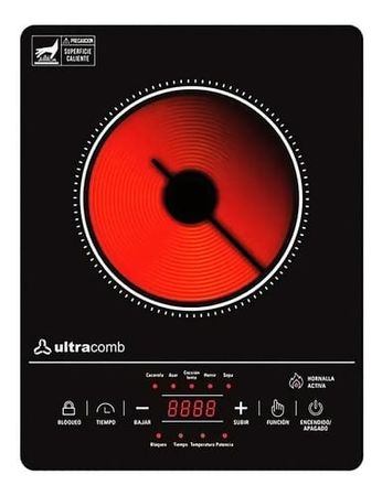 Anafe Eléctrico Vitrocerámico 1 Hornalla Ultracomb AN2211