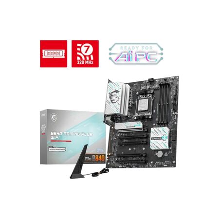 Mother MSI B840 GAMING PLUS WIFI DDR5 AM5 (Serie 7000|8000|9000)