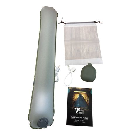 Tubo Led Inflable Estilo Libre 60 Cm Carga Usb Fría Y Cálida
