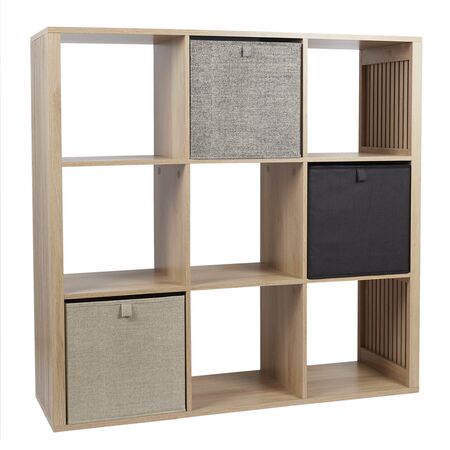 MODULAR ORGANIZADOR ATMA HOME KLAUS MADERA 9 COMPARTIMENTOS 102X99X32CM