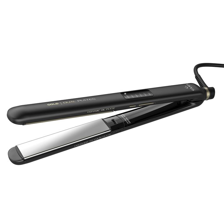 Planchita De Pelo Ga.ma Cp14 Led Digital Dual Plate Gold - Vista 2