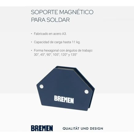Soporte Magnetico Bremen Hexagonal para Soldar 11kg