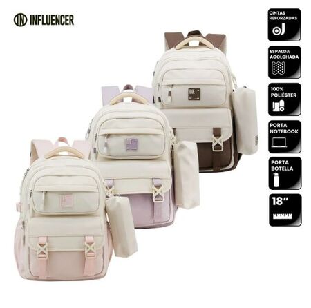 Mochila School + Cartuchera