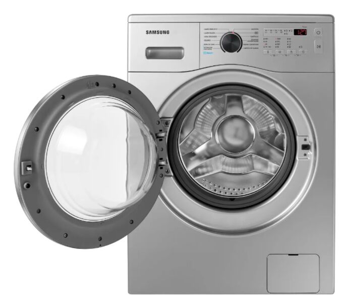 Lavarropas Samsung Ww70a40000s 7kg Inverter Frontal Silver - Vista 1