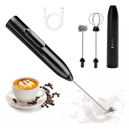 Batidor Electrico Usb Espumadora Caf Leche Inalmbrico