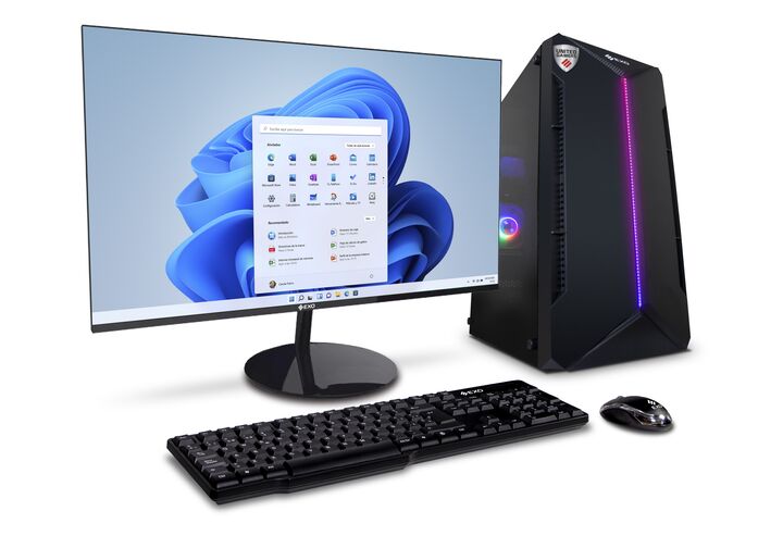 PC EXO United Gamer A4-RZ87 Monitor 24" AMD Ryzen 5 Ram 16gb Ssd 480gb RTX3050 6G W11 Color negro - Vista 3