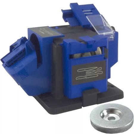 Afilador Electrico Multiuso Cuchillos Tijeras Mechas Kld Azul