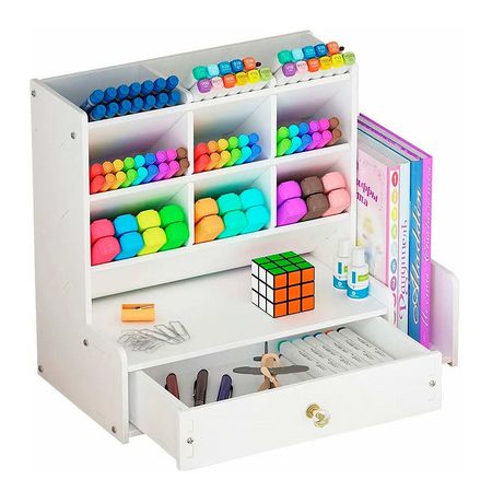 Organizador de Escritorio Gadnic Con Cajón y Estantes 