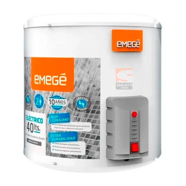Termotanque Eléctrico Emege 40 Litros Conex Inferio TTQE40EM - Vista 2