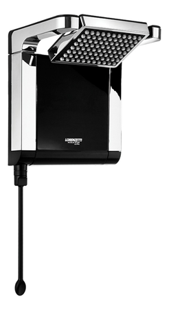 Ducha Eléctrica Lorenzetti Acqua Star Electrónica Black 220v Negro Cromado 6.8 Kw