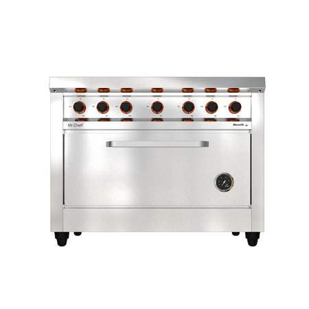 Morelli Cocina Industrial Basic Cheff 1100 6 Hornallas 