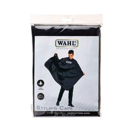 Capa De Corte Plástica Wahl PRO4-3404 Liso Negro