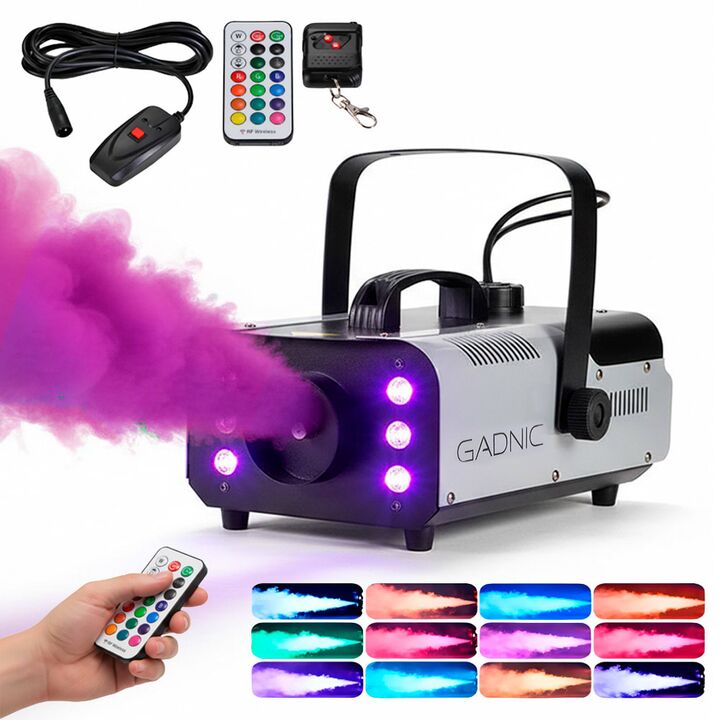 Máquina De Humo Gadnic 900W Inalámbrica RGB Control Remoto Portátil - Vista 1