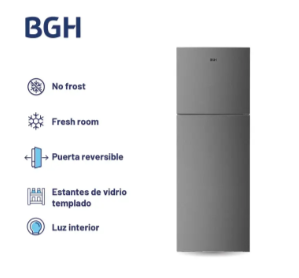 Heladera No Frost Bgh 338L Brt330I4A Dark Silver - Vista 2