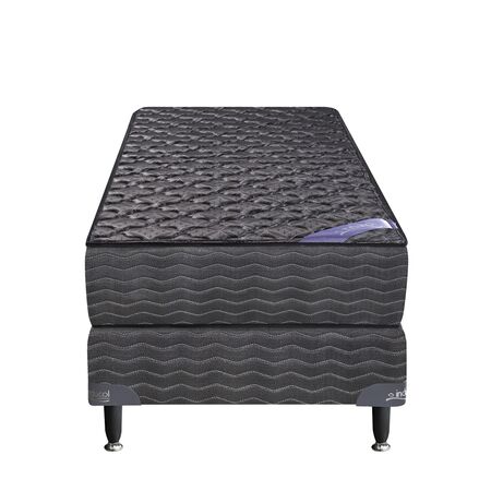 Colchon y Sommier Inducol Imperial 1 Plaza y Media 100x190x21 de Resortes Bonnell