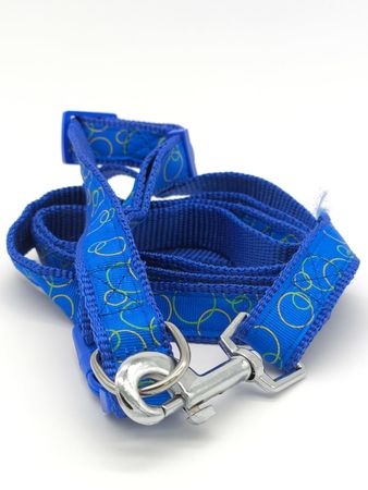 Correa De Perro Con Collar Azul ( 90485 AZL)