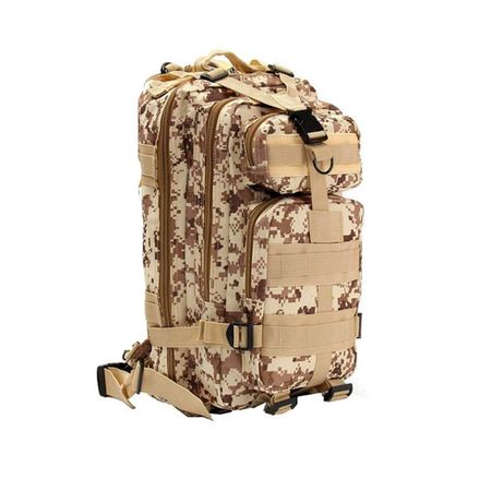 Mochila Táctica Desert Gadnic Militar Mochilero Compatible Compartimentos Varios 25L
