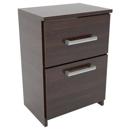 Mesa de Luz 1 Cajon 1 Puerta 41,5x59,5x31,5 cm Wengue Orlandi