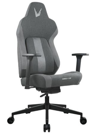 SILLA GAMER FORMULA V VIRON FABRIC LIGHT GREY (4711401663119)