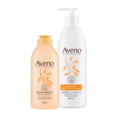 Aveno Set Cuidado Corporal Gel 250gr + Emulsion 400ml