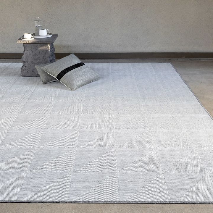 Alfombra simil Yute Cuadrado Grey - 250x350 cm - Vista 5