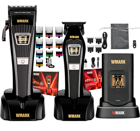 Kit Cortadora De Pelo + Trimmer+ Shaver Rotor Exterior Wmark