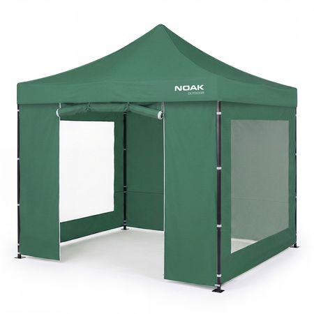 Gazebo 3x3 Metros NOAK Estructura de Acero Techo de Tela Oxford 600D y Paredes