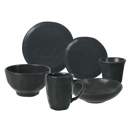 Set x 24 piezas Vajilla Playo Postre Hondo Bowl Jarro Taza Ceramica Organic Aston