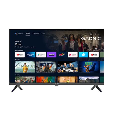 Smart TV Gadnic 32” HD Panel IPS Android TV Pulgadas Bluetooth WiFi Triple HDMI Doble USB Sonido Estéreo 20W