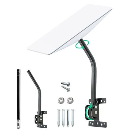 Soporte para Antena Starlink Mini Exterior Tubo Extensible 82cm Caño 25mm Curvado