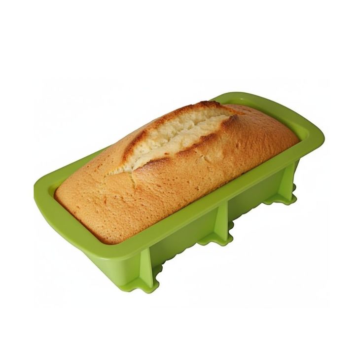 Molde Silicona 24Cm Pan Budinera Verde Horno Microondas - Vista 2