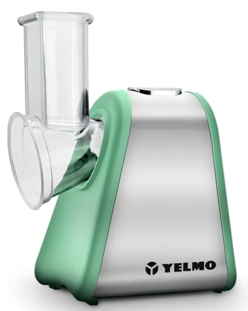 Rallador Eléctrico Yelmo Gr-3609 Vegetales/frutas/queso 200w Color Gris / Verde