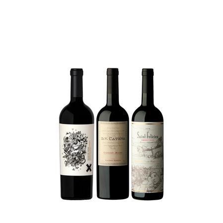 Set Vinos Tintos Seleccion I x 3 Con Estuche