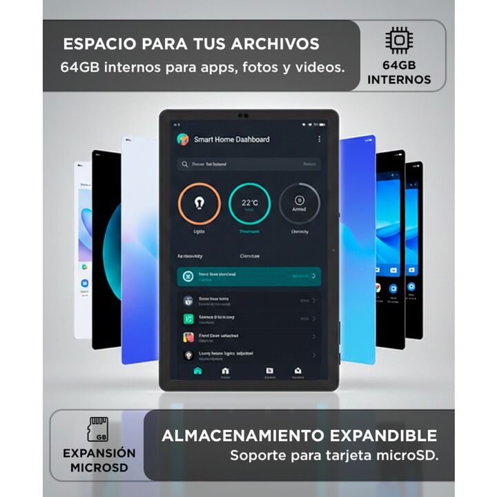 Tablet Gadnic 10.36" RAM 4GB Almacenamiento 64GB Android 10 Qualcomm Snapdragon 615 WiFi Bluetooth USB C - Vista 5