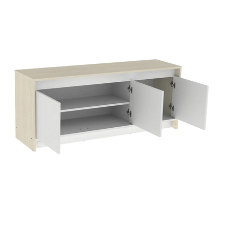 mueble para tv mosconi minimal diseño moderno y funcional venezia frente blanco 57352