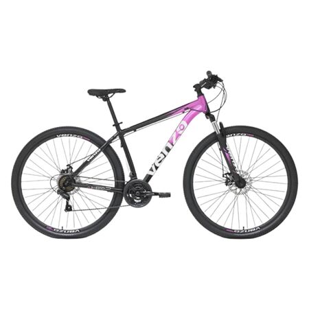 Bicicleta MTB Venzo Ahead R.29 21V Talle S NegroRosa Disco Mec.