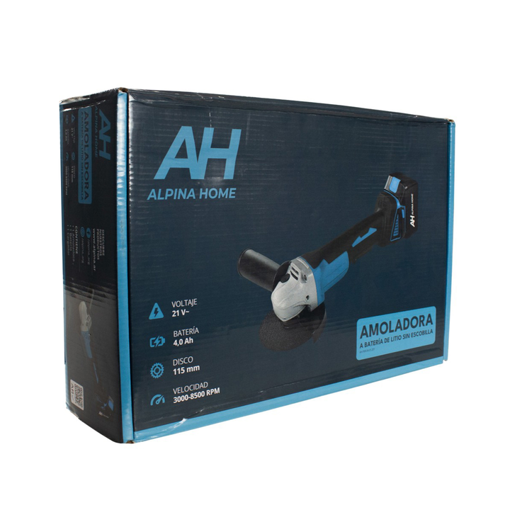 Amoladora Angular Inalambrica 115mm Brushless 21v Alpina - Vista 6