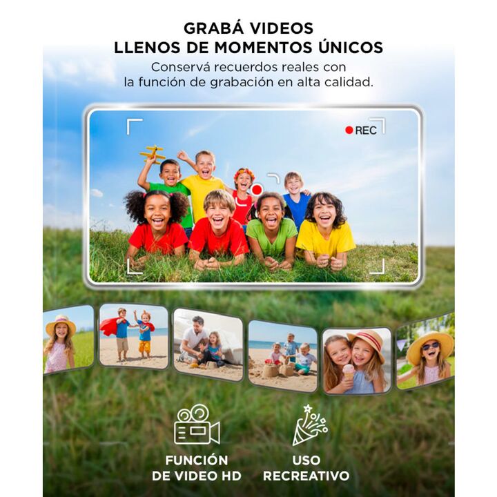 Cámara de Fotos Gadnic Digital Para Niños Función Resistente a Golpes (Rosa) - Vista 5