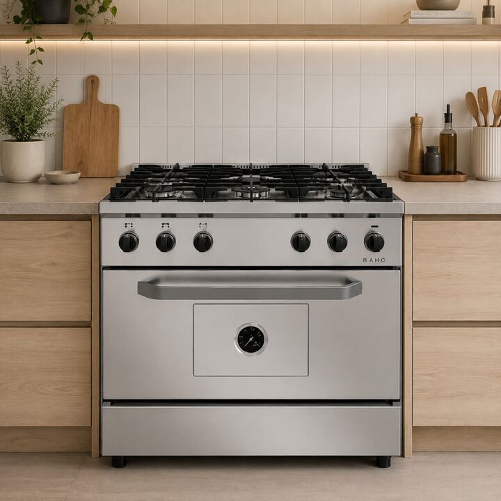 Cocina Morelli Saho Kuma 820 5 Hornallas Puerta Ciega - Vista 4