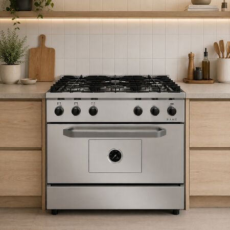 Cocina Morelli Saho Kuma 820  5 Hornallas Puerta Ciega