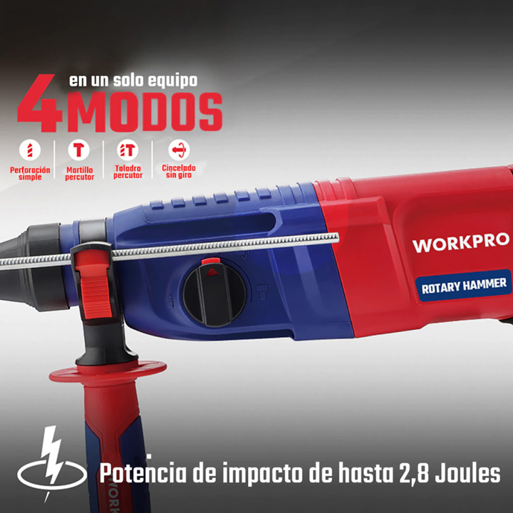 Martillo de Demolicion SDS-PLUS 26mm - WORKPRO - Vista 4