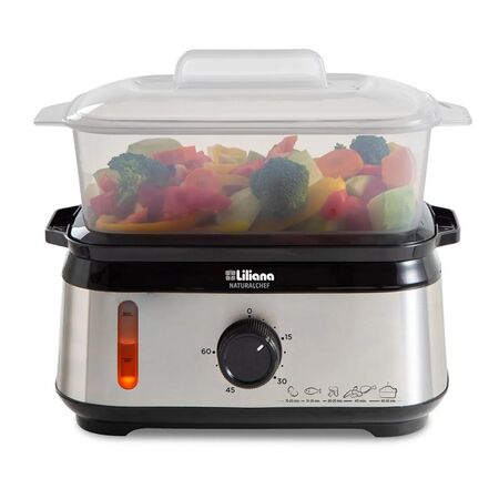 Vaporiera Liliana Natural Chef 950w 3 Niveles AV925