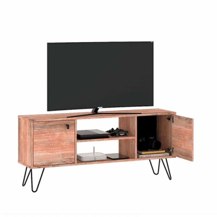 Rack Tv Linea Industrial Negro y Atakama Re141/Tv - Vista 1