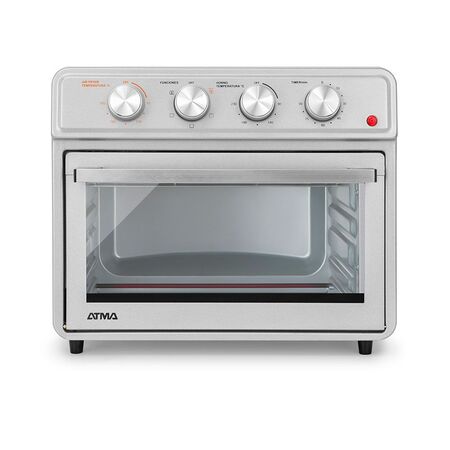 Horno Electrico Atma Grill con Freidora de Aire 23L 1800 W Plateado HGFA2323-NS