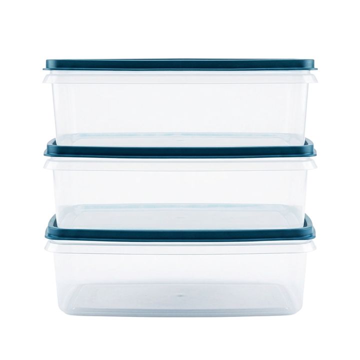 3 Contenedores Hermeticos Rectangular Top 1.7 Lts - Opening - Vista 2